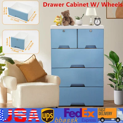 Dresser 6 Chest of Drawers Drawer Furniture Cabinet Bedroom Storage Organizer US - Image 1 of 4