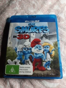 THE SMURFS IN 3D. Bluray + 2D. 2011. Like New. Reg FREE - Picture 1 of 3