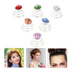  60 Pcs Crystal Hairpins Rhinestones for Spiral Clips Jewelry Bride Headgear