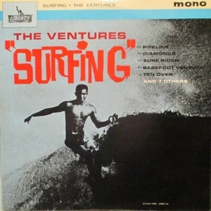 THE VENTURES Surfing Vinyl Record Album LP Liberty 1963 Mono 1st Surf Rock Music - Picture 1 of 4