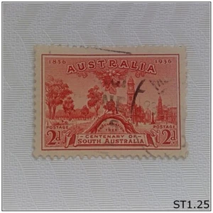 Australia Postage Stamp 2d Centenary South Australia Proclamation Tree 1936 - Picture 1 of 1