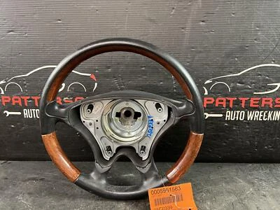 01-04 MERCEDES SLK320 VOLANTE ENVUELTO CUERO NEGRO CON GRANO MADERA Foto 1 de 4