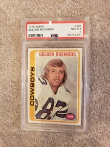 1978 Topps Golden Richards PSA 8 Football Cowboys - Picture 1 of 2