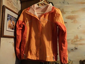 Columbia two tone orange lightweight zips up the front jacket Size Youth14/16 - Picture 1 of 2