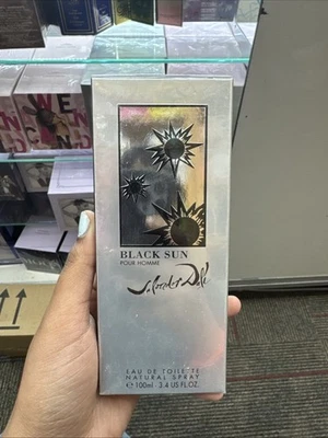 Salvador Dali Black Sun Eau De Toilette Spray 3.4oz 100ml for Men Box Not Sealed - Image 1 of 3