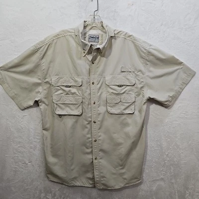 Bimini Bay Outfitters LTD Khaki Sz L Vented SPF 35 Men’s Fishing Shirt  7085 - Image 1 of 4