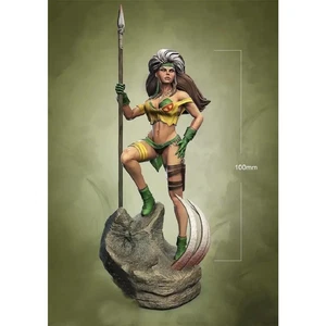 1/18 100mm 3D Print Superhero Model Kit Rogue Amazon Beautiful Girl Unpainted - Picture 1 of 2
