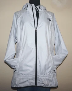 Women's THE NORTH FACE Light Gray Soft-Shell WINDWALL Windbreaker Jacket M - Picture 1 of 10