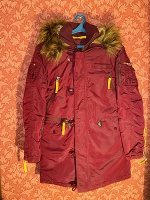 Alpha Industries Women Parka Size S Red - Image 1 of 4