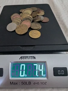 🪙 Various Tokens 7 Ounces - Picture 1 of 2
