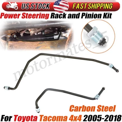For Toyota Tacoma 4x4 2005-2018 Rack & Pinion Transfer Line Hard Hydraulic Lines - Image 1 of 4