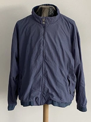 Vintage L.L Bean Jacket Nylon Full Zip Button Collar/Pockets Mens X-Large Blue - Image 1 of 4