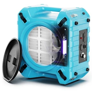 PureAiro HEPA Pro 870 Air Scrubber | UV-C Light Sterilization | 3-Stage Filtr... - Picture 1 of 8