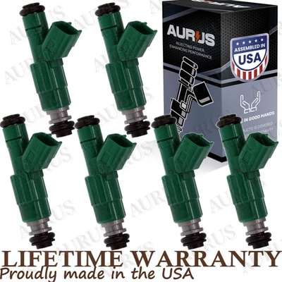 6 AURUS NEW FUEL INJECTORS FOR 98-00 Chrysler Plymouth Voyager Dodge Caravan 3.3 - Image 1 of 4