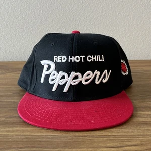 Red Hot Chili Peppers Mütze Druckknopflasche schwarz & rot mit weißen Buchstaben unbegrenzte Liebe - Bild 1 von 9