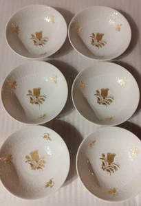 6x neue Dessertschälchen Salatteller Beilagen Rosenthal Classic Rose gold - Bild 1 von 4