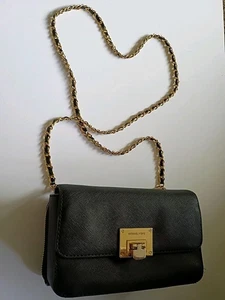 Michael Kors Umhängetasche gold Kette Party Designer Crossbody schwarz kleine Handtasche - Bild 1 von 14
