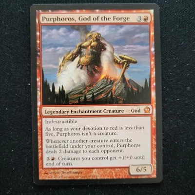 MTG 1x Purphoros, God of the Forge # 135 Theros Magic the Gathering Card x1 NM - Image 1 of 2