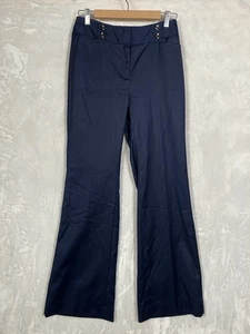 NWT White House Black Market Blue Sailor Flare Leg Dress Pants 4R - Picture 1 of 16