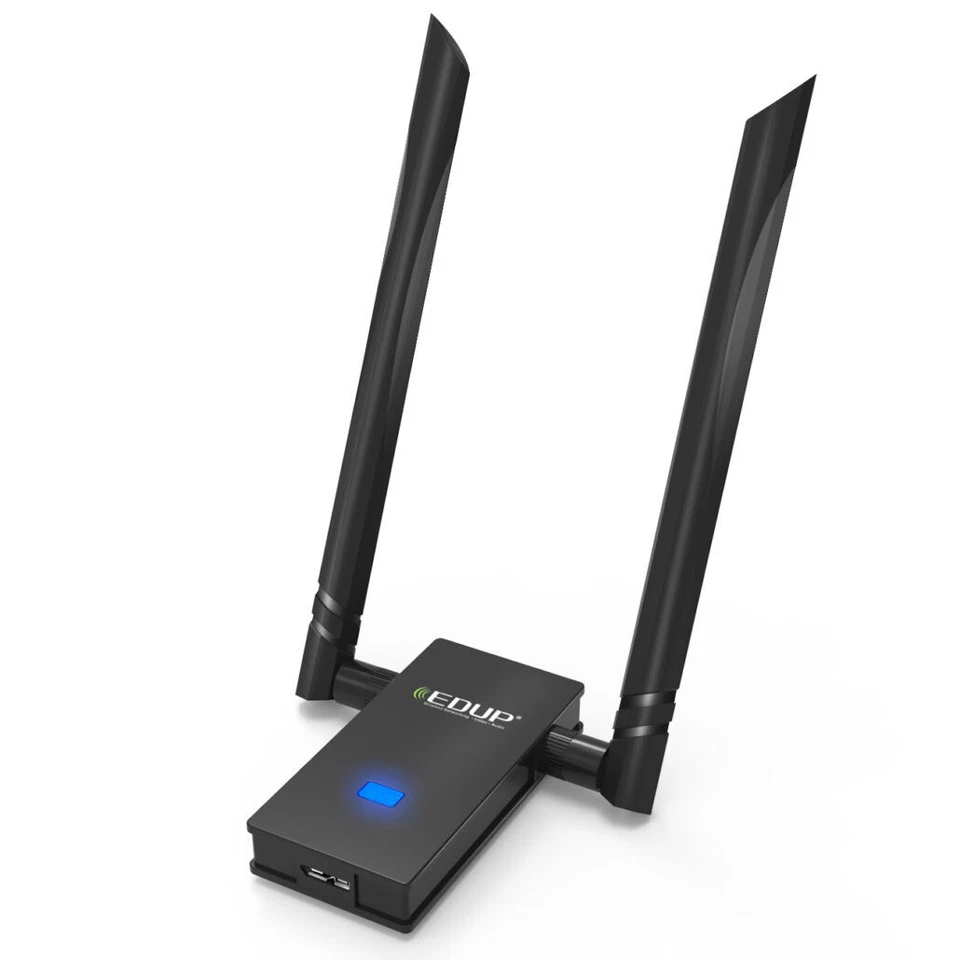 EDUP AC 1300Mbps Dual Band Wifi USB Adapter with Dual Antennas EP-AC1605 - Image 1 of 1