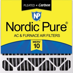 20x20x5 (4 3/8) Honeywell Replacement Furnace Filters MERV 10 Plus Carbon 1 Pack - Picture 1 of 5