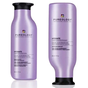 PUREOLOGY Hydrate Shampoo 250ml + Conditioner 250ml Duo Pack - Picture 1 of 5
