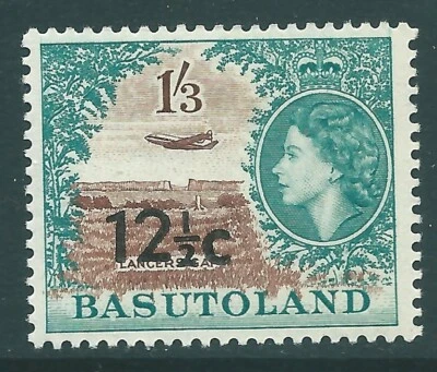 BASUTOLAND 1961 QE2 mint 12.5c Type I SG65 - Image 1 of 2
