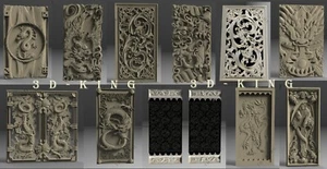 11 PIEZAS STL Modelos 3D # BACKGAMMONS DRAGONES # para Impresora 3D CNC Aspire Artcam - Imagen 1 de 12