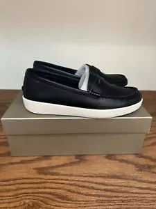 Trotters Dina Women’s Black 100% Leather Slip On Loafer Shoes Size 5.5M - Picture 1 of 7