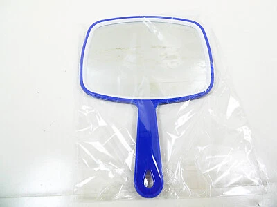 Espejo de mano 9" x 6-1/2" Espejos 3X aumento rojo negro o azul plástico Foto 1 de 4