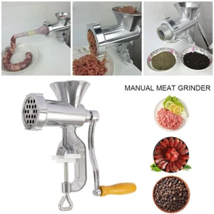 Manual Meat-Grinder Mincer Stuffer Hand Sausage Sauce Maker Machine Filler PR - Picture 1 of 12