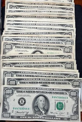 1974-1990 One $100 Dollar Bill Old Style Small Head Note - VF/XF/AU Banks Varied - Image 1 of 2