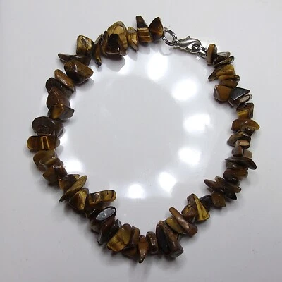 Pulsera Ojo de Tigre Piedra Real Foto 1 de 3