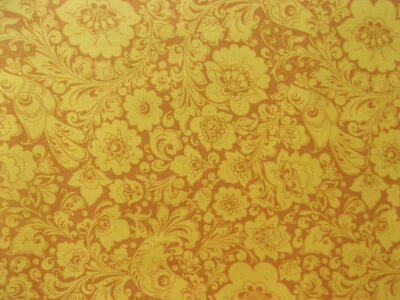 Tecido acolchoado de algodão P & B Studios - Flora amarela em tom amarelo - Por jarda - Imagem 1 de 4