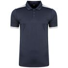 Unisex Mens Plain Contrast Polo Shirts Short Sleeve Pique Top Work Breathable