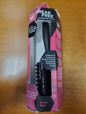 Wet Brush Straighten/Style Round Open Barrel Brush All Hair Types Pink 5309 R3P3 - Image 1 of 4