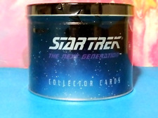 STAR TREK Next Generation Inaugural Collector Cards Sky Box Sealed Tin VTG 1992