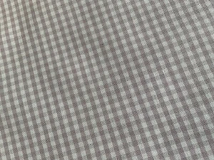 Cotton Gingham Woven Fabric Remnant, Pink & White, 140 x 50 cm - Picture 1 of 4