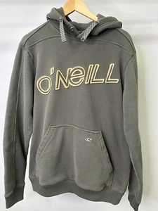 Men's O' Neill Khaki Green, Big Front Fabric Logo Hoodie Size XL - Picture 1 of 4