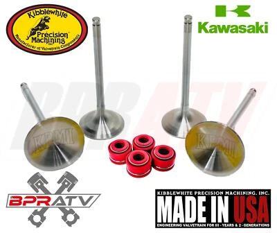 17-19 Kawasaki KX250F KX 250F OEM Head Kibblewhite Intake Exhaust Valves & Seals - Image 1 of 4