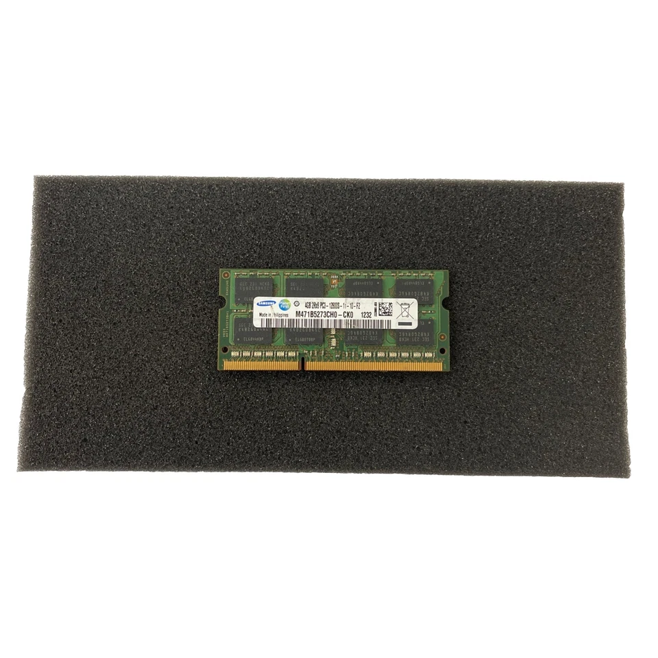 Samsung M471B5273CH0-CH9 4GB 2Rx8 SODIMM PC3-10600S-09-10-F2 DDR3 Laptop Memory - Image 1 of 1