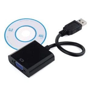 Adaptador externo gráfico de tarjeta de visualización de video con cable USB3.0 a VGA para Windows 7/8 - Imagen 1 de 13