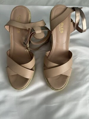 Sandalias de cuña de corcho Charles By Charles David Spradrille para mujer talla 8M Foto 1 de 4