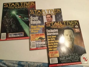 3 STAR TREK MAGAZINES:Collector’s Editions:BORG/NEMESIS/SCOTT BAKULA Issues!Nice - Picture 1 of 7