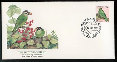 AUSTRALIA 1980 FIRST DAY COVER, THE SPOTTED CATBIRD  !! N30 - Image 1 of 2