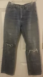 Women’s Denim Riders Size 10 M Light/Medium Wash Ripped Straight Leg Jeans - Picture 1 of 11