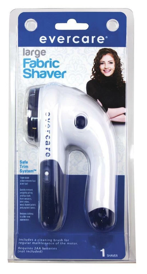 Evercare Afeitadora de Tela Grande Seguro Triple Acción Pelusa Pilling Fuzz Hoja Removedora Foto 1 de 1