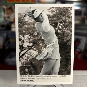 2024 Upper Deck Portfolio Golf Michelle Wie West RARE Wire Photos BW ⭐️ MINT - Picture 1 of 2
