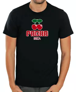 T-shirt uomo maniche corte Pacha Ibiza logo bianco ciliegio/blacak T2968 - Foto 1 di 5