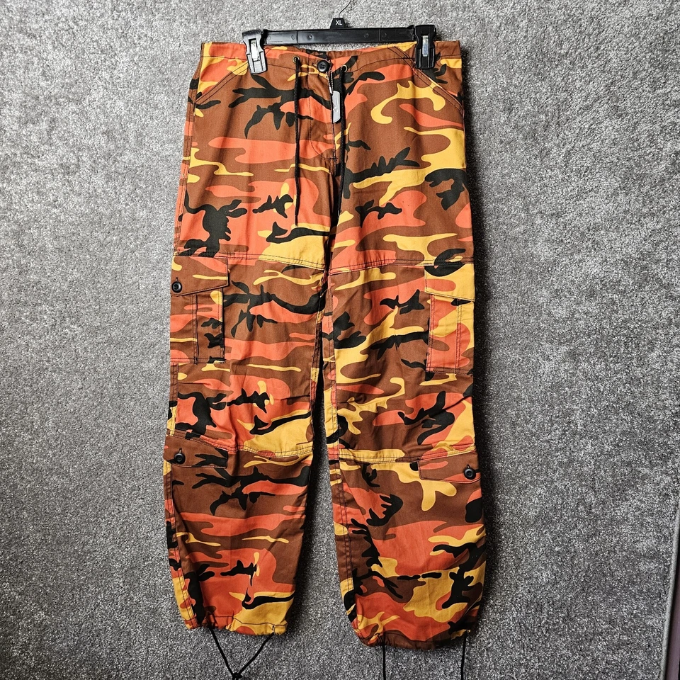 Pantalones de paracaidista Rothco para mujer XS naranja salvaje camuflaje táctico Gorpcore al aire libre Foto 1 de 4